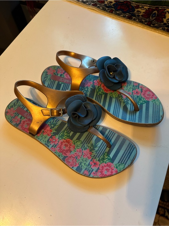 Grendha Other - Kids Brazil Made grendha Jelly Sandals with Blue Flower Accent